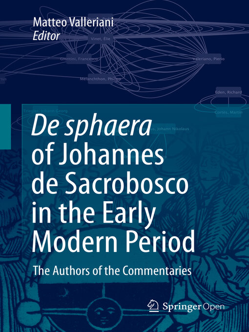 Title details for De sphaera of Johannes de Sacrobosco in the Early Modern Period by Matteo Valleriani - Available